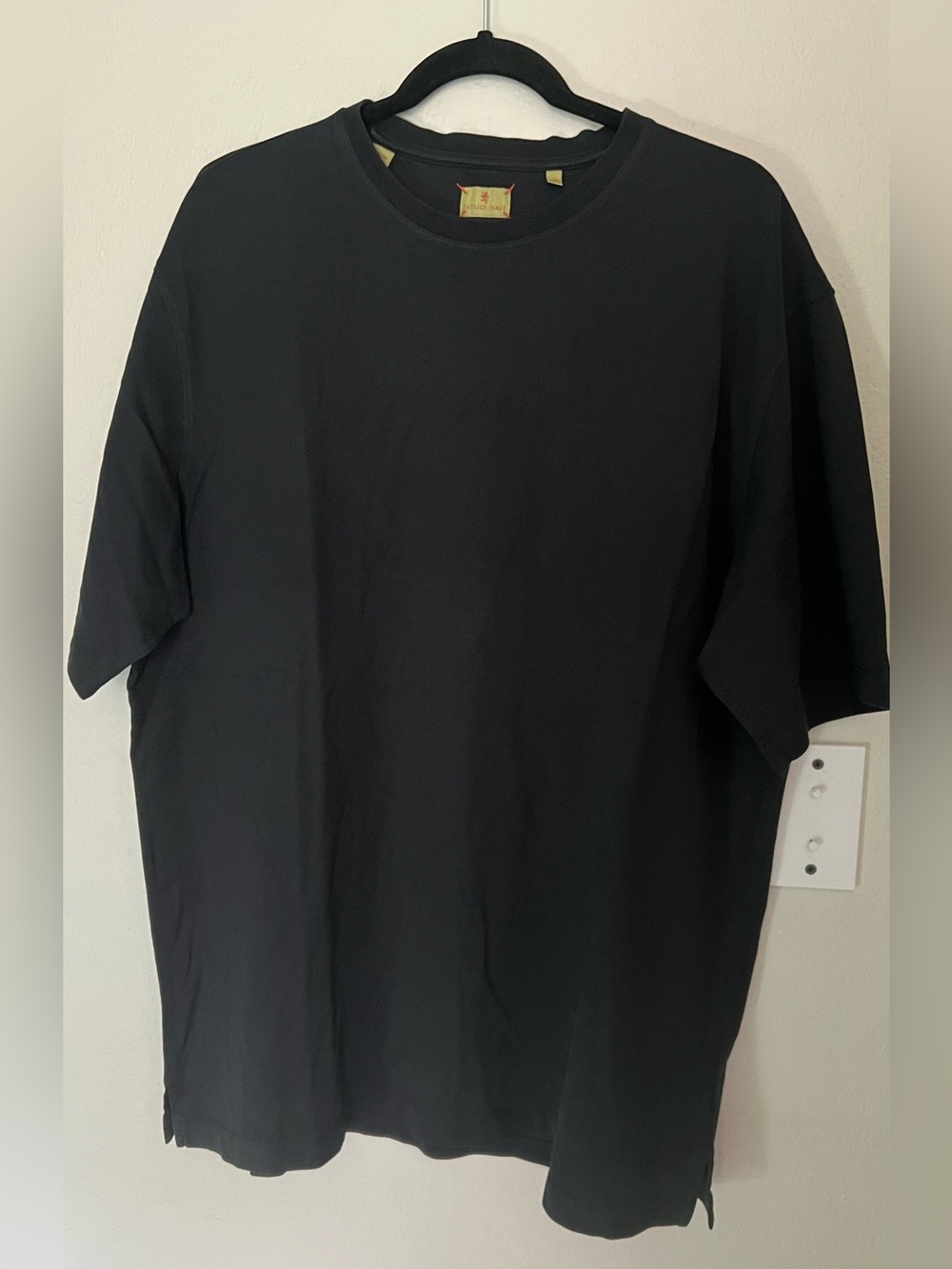 Patrick James Black 100% Pima Cotton Luxury Crewneck Tee Size 2XL